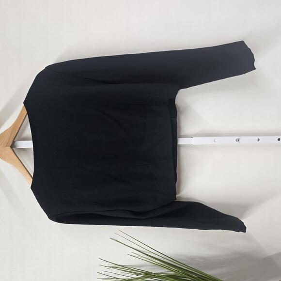 Vintage Liz Claiborne Women's Cropped Black Jacket size 14 - Picture 4 of 4